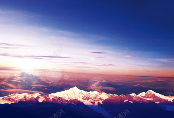 天空晚霞轮播图背景