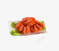 北海道熟冻红毛蟹4素材