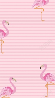 粉色浪漫商业条纹PSD分层H5背景背景