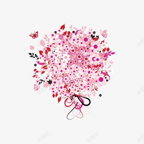 花纹淡粉色玫瑰花纹装饰图案png免抠素材_88icon https://88icon.com 淡粉色 玫瑰花纹 花纹 装饰图案