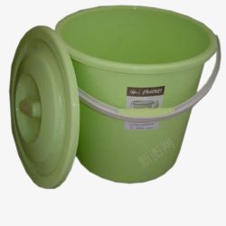 绿色塑料水桶素材