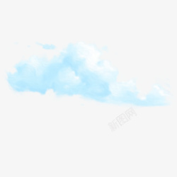 彩云之上卡通蓝色云朵1高清图片