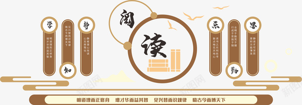 图书馆文化墙阅览室墙面图书室墙面png免抠素材_88icon https://88icon.com 图书室墙面 图书馆文化墙 阅览室墙面 阅读