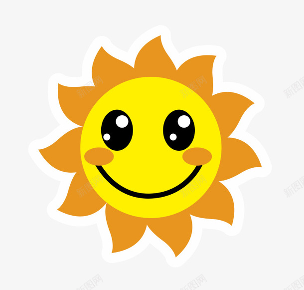 微笑的可爱小太阳png免抠素材_88icon https://88icon.com 可爱小太阳 图案 太阳 太阳logo 幼儿园logo