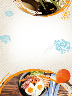 简餐海报餐厅餐饮蔬果高清图片