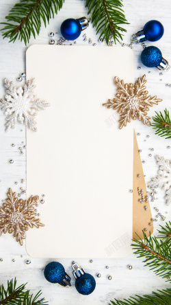 圣诞节卡纸圣诞节白色简约卡纸背景高清图片