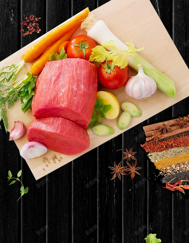 餐饮新鲜食材海报jpg设计背景_88icon https://88icon.com 时尚 海报 画册 美食 餐饮 菜单 广告 背景 PSD 素材