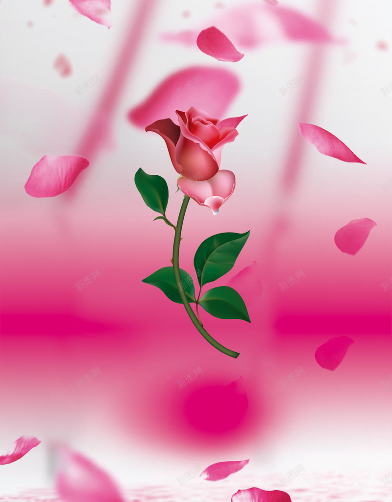 红色花瓣海报背景psd设计背景_88icon https://88icon.com 小清新 文艺 海报 玫瑰花 简约 背景 花 花卉 花瓣