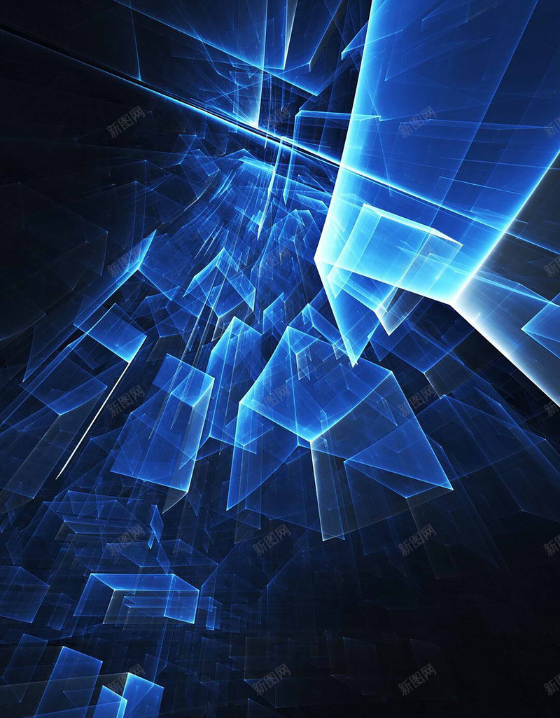 蓝色科幻几何图背景jpg设计背景_88icon https://88icon.com 几何 商务 扁平 科幻 科技 蓝色