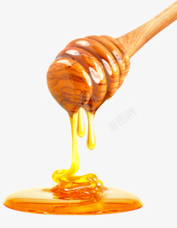 矢量蜂蜜流动的蜂蜜片高清图片