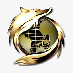 火狐ALT金黑色和金色图标png免抠素材_88icon https://88icon.com ALT Alt FireFox Gold 火狐 金