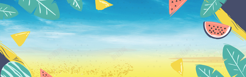 简约夏日电商banner背景psd设计背景_88icon https://88icon.com 夏天背景 夏日背景 淘宝电商 电商手绘 电商背景 简约海报 简约背景 背景banner 背景简约