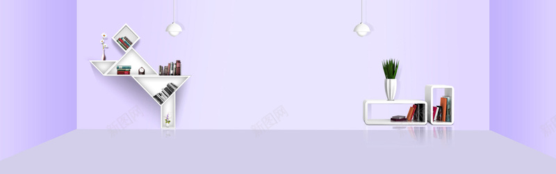紫色梦幻唯美风格psdbannerpsd设计背景_88icon https://88icon.com anner banner psd 书本 书架 唯美风格 梦幻 模板 盆栽 紫色 花瓶