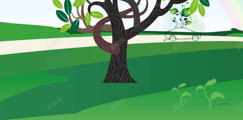 绿色清新自然插画PSD分层H5背景psd设计背景_88icon https://88icon.com PSD分层 插画 树 植树节 植树节H5背景 植树节背景素材 清新 简约 绿色 自然