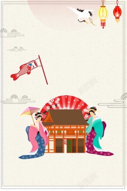 历史悠久名古屋名胜古迹设计背景高清图片