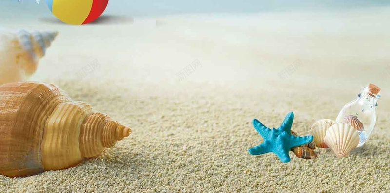 促销打折缤纷夏日特惠H5背景psd设计背景_88icon https://88icon.com 促销 初夏 夏季 打折 文艺 新品上市 沙滩 特惠H5背景素材 缤纷夏日 节日 贝壳