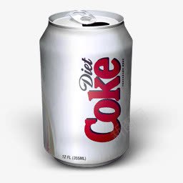 银白色可口可乐罐图标图标