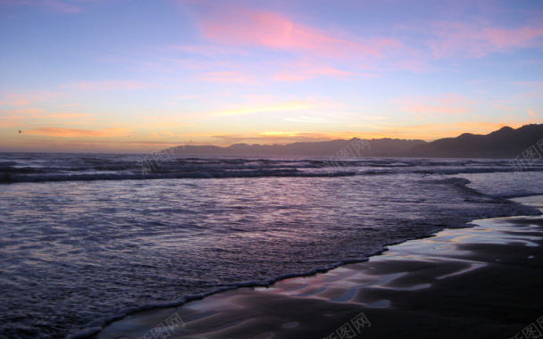 海边夕阳高清背景背景