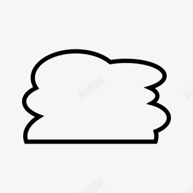 云线云大气气泡图标图标