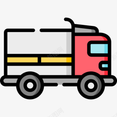 运输送货车运输166线性颜色图标图标