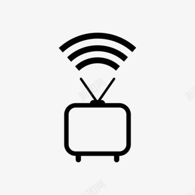 电视电视信号电视网图标图标