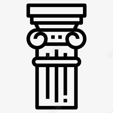 柱子建筑纪念碑图标图标