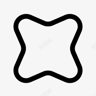 圆形星爆炸简单形状图标图标