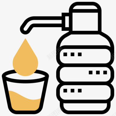 饮水机小工具26黄影图标图标