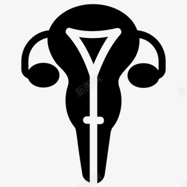 子宫宫颈输卵管图标图标