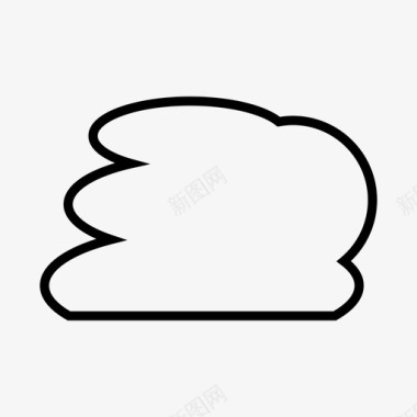 云线云大气气泡图标图标