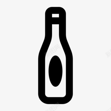 旅游线路酒瓶酒饮料图标图标