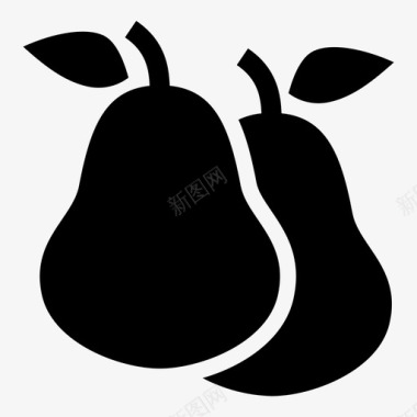 采购产品梨食物新鲜水果图标图标