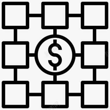 四合院模型收入模型货币收入图标图标