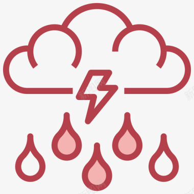 雨天背景下雨天气245其他图标图标