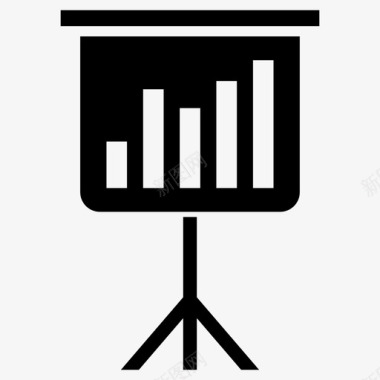 劳动力培训演示董事会图表图标图标
