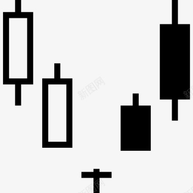 智能手机与信息图表蜡烛棒图表信息图表图标图标