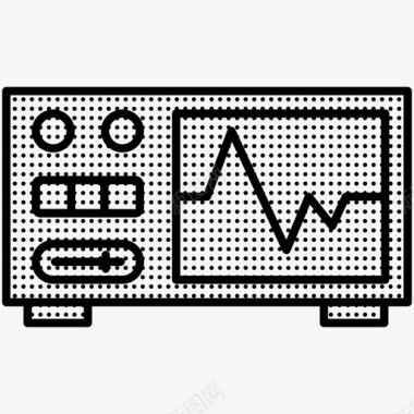 设备停用示波器设备电图标图标