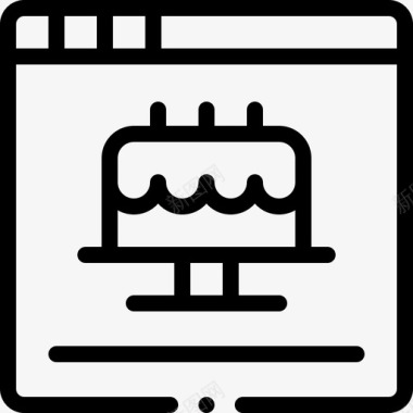 浏览器图标浏览器博客影响者要素4线性图标图标