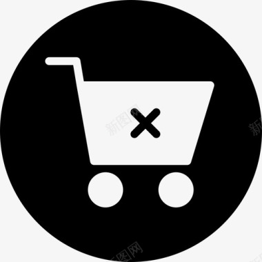购物车移除物品购物轮填充图标图标