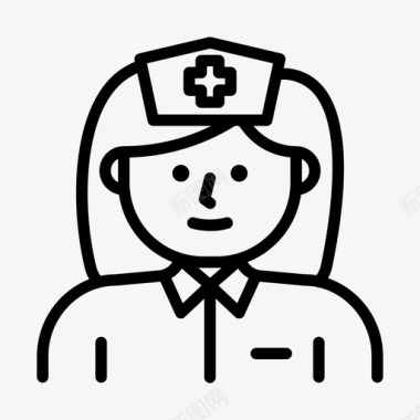 护士护士72号阿凡达直系亲属图标图标