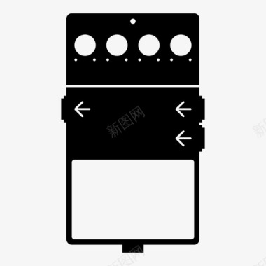 爆炸效果背景失真踏板效果吉他图标图标
