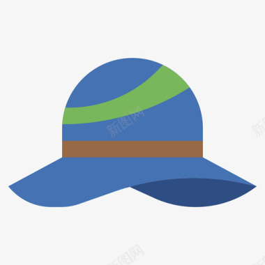 帽子夏威夷21平顶图标图标