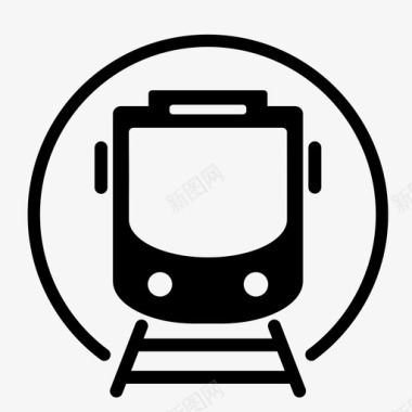 通勤地铁通勤公共交通图标图标