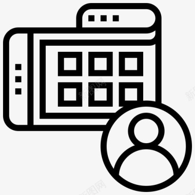 红色小图标柔性屏幕小工具22线性图标图标