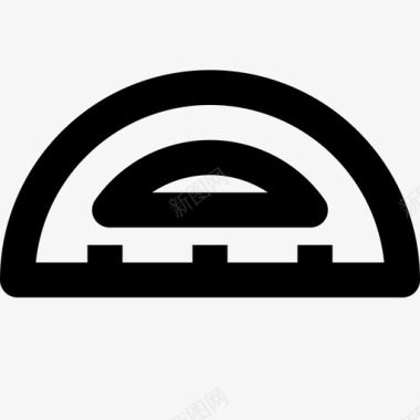 量角器文具79线性图标图标