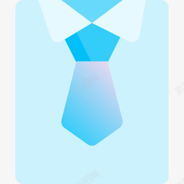 领带父亲节2蓝色图标图标