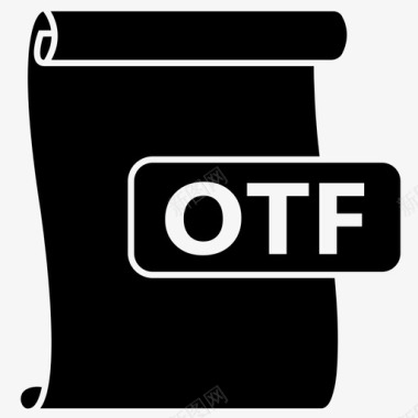 otf文件格式字体文件图标图标