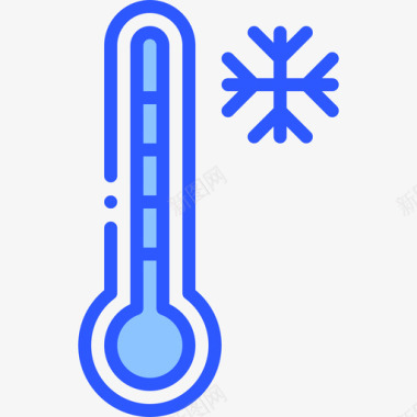 天气温度计天气241蓝色图标图标
