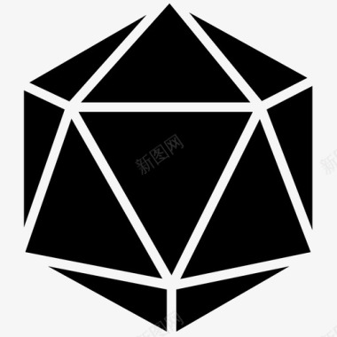 水晶宝石六边形图标图标