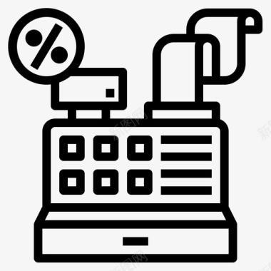 收银标志收银员14折直拨图标图标